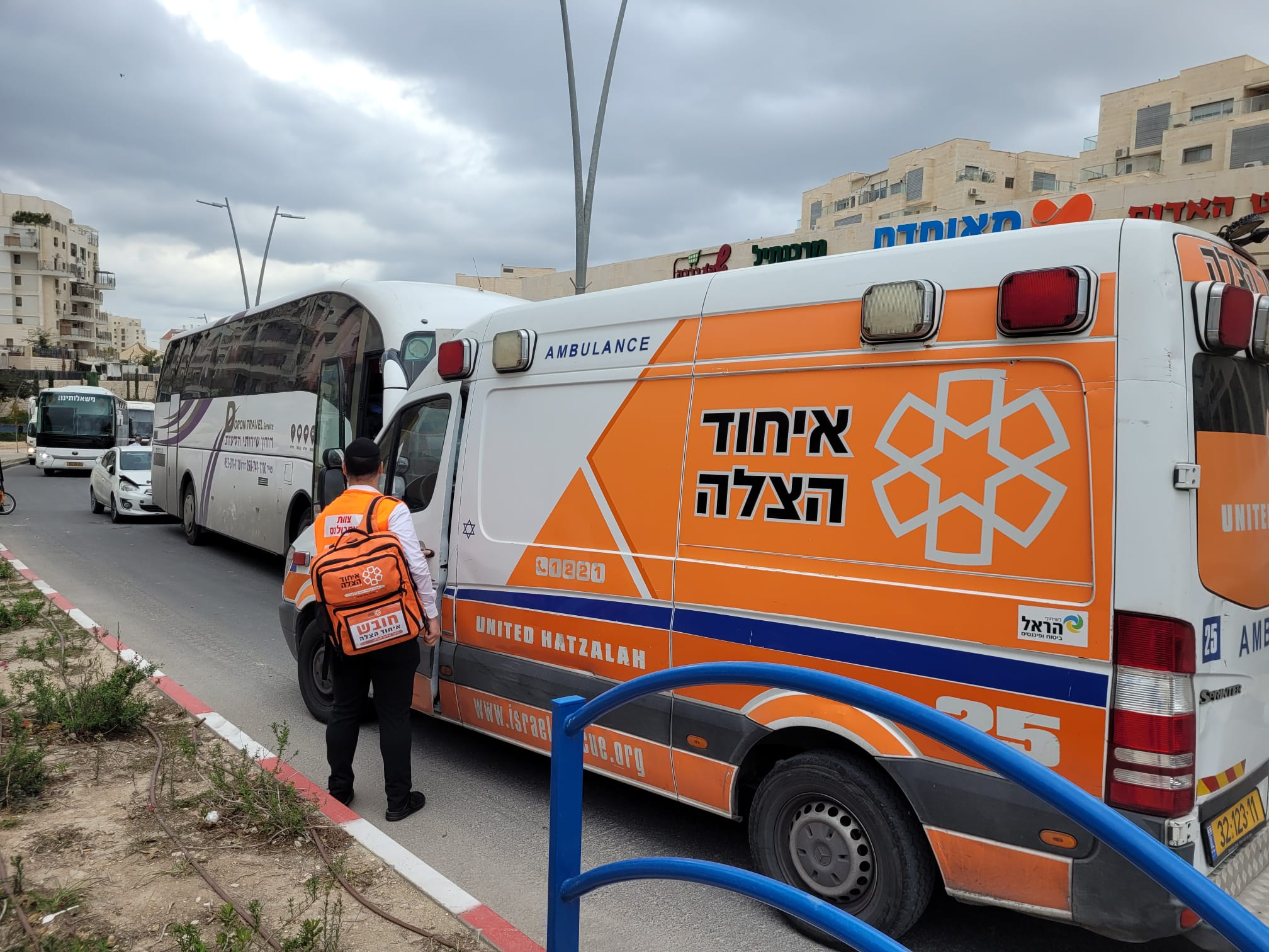 A United Hatzalah Ambulance after responding to an emergency 1