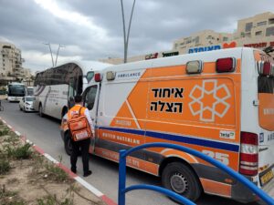 A United Hatzalah Ambulance after responding to an emergency 300x225 1