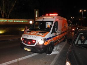 A United Hatzalah ambulance responding to a medical emergency in Or Yehuda 300x225 1