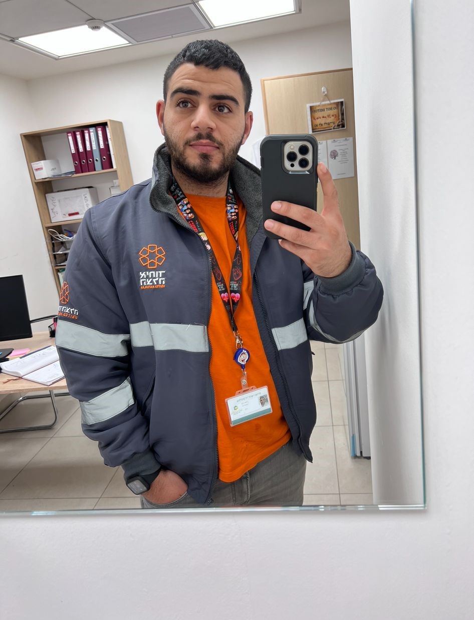 Ameen Ghaben at his work 1
