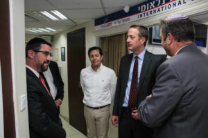Director of United Hatzalah Ze'ev Kashash -Left meets with the Ambassador