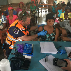Dovi treating a Haiti