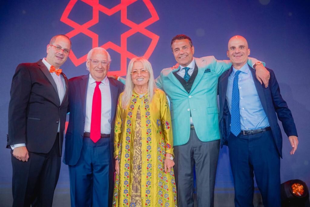 From Left Eli Beer David Friedman Dr. Miriam Adelson Sunny Sassoon and Mark Gerson.v1 1024x683 2