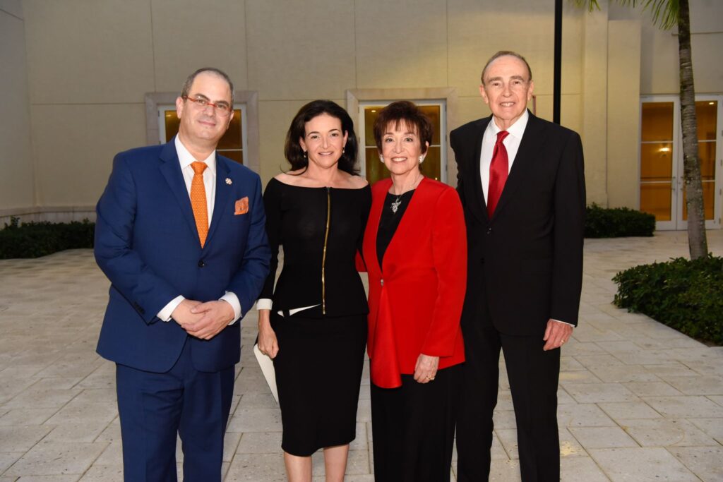 From left Eli Beer Sheryl Sandberg Adele Sandberg Dr. Joel Sandberg 1024x683 1