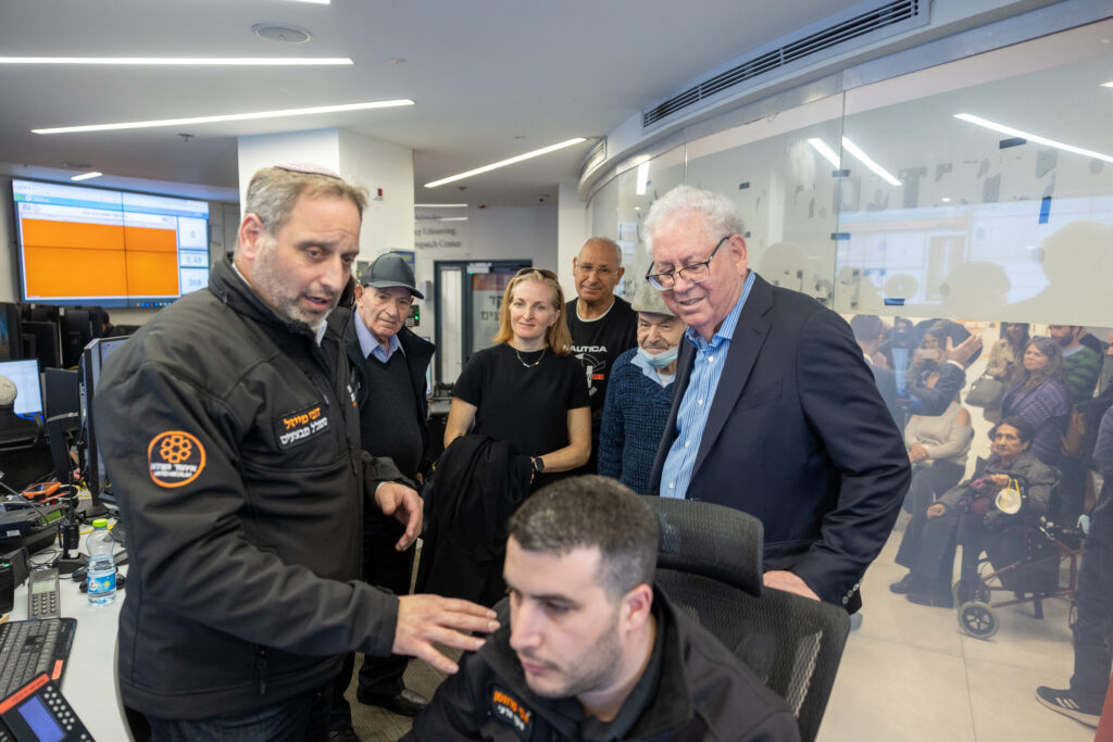 George Oscar and Walter visit United Hatzalah headquarters for the dedication after the Bar Mitzvah 1024x683 2