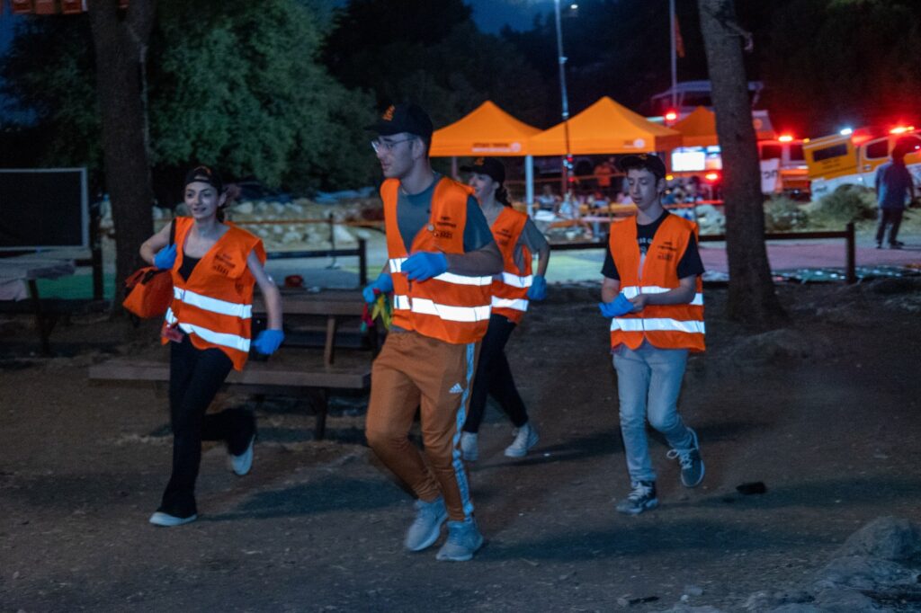 NCSY Hatzalah Rescue participants taking part in the MCI last thursday 1 1024x682 2