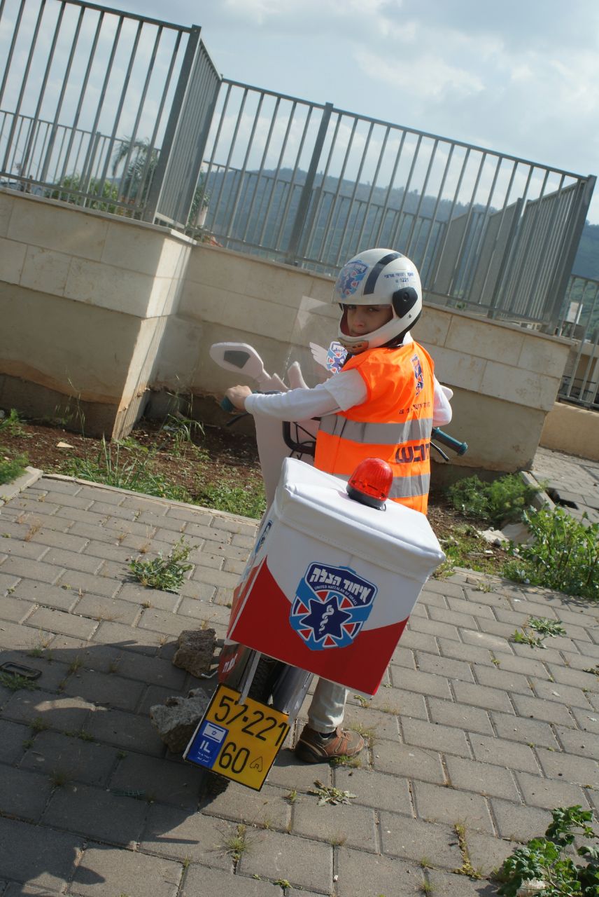 A boy and his bicycle become United Hatzalah volunteers for a day
