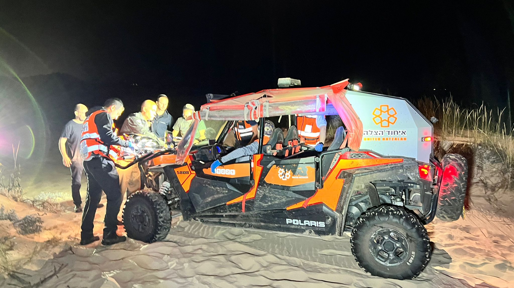 Treating the patient on the ATV