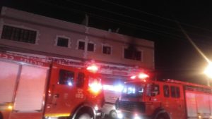 Scene of the fire in Kfar Kana