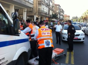 Morning Car accident in Bnei Brak, Illustration