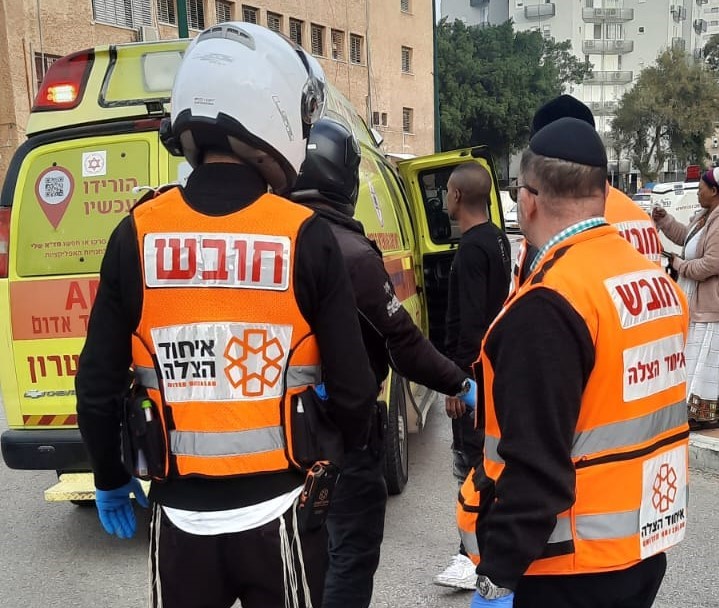 The scene of the stabbing incident in Netanya1