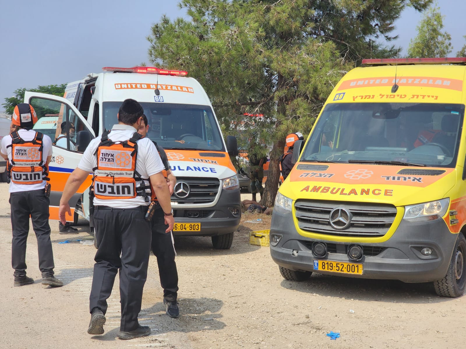United Hatzalah ambulances in southern Israel 1