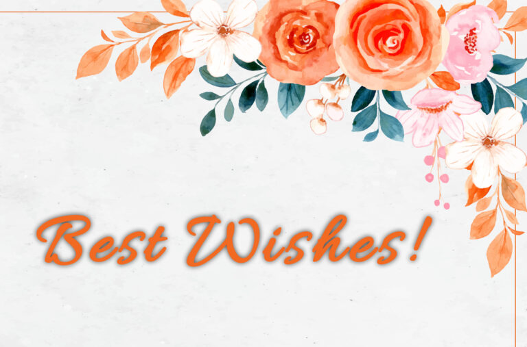 Best Wishes - English
